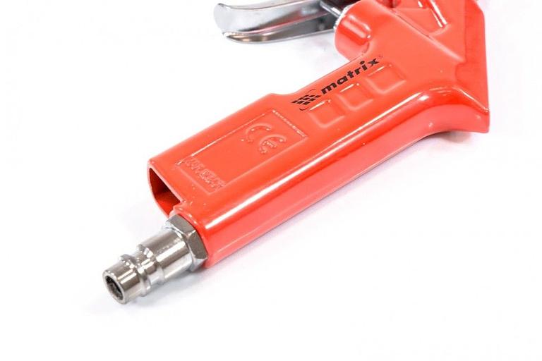 Пистолет продувочный Matrix 57332 250л/мин оранжевый/серебристый фото 2