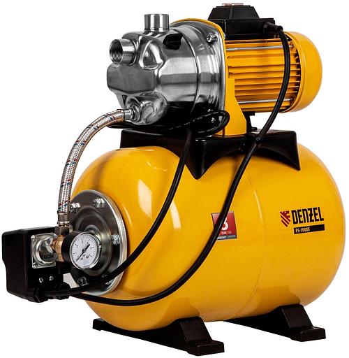 Насосная станция центробежный Denzel PS1000X 1000Вт 3500л/час (97211) фото 1