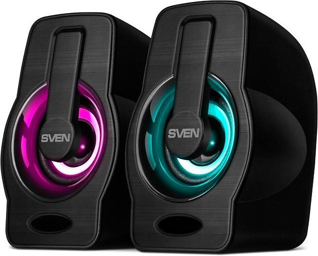 Колонки Sven 255 2.0 черный 6Вт фото 1