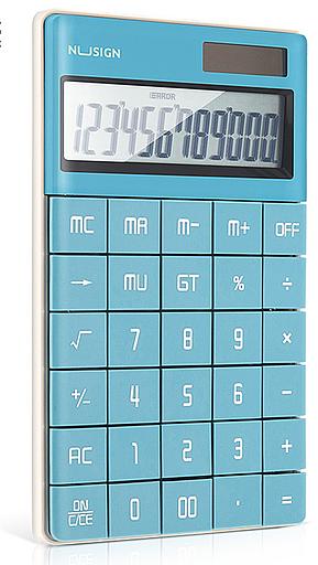Калькулятор настольный Deli Nusign ENS041blue синий 12-разр. фото 1