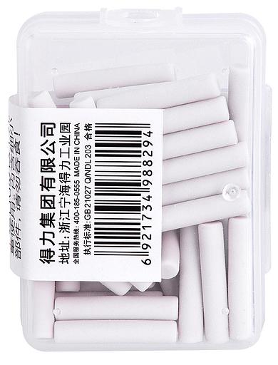 Набор ластиков Deli 71074 цилиндр ассорти пласт.туб. (50шт) фото 3