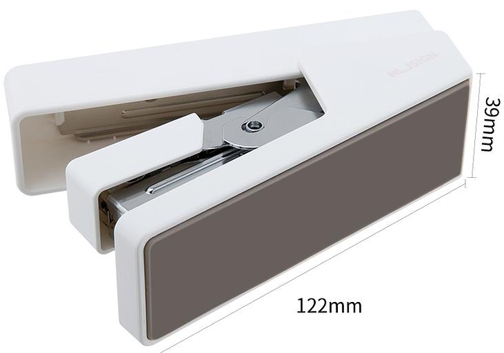 Степлер Deli ENS081WHITE Nusign 24/6 26/6 (25листов) белый 100скоб коробка фото 3