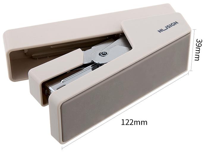 Степлер Deli ENS081GREY Nusign 24/6 26/6 (25листов) серый 100скоб коробка фото 3