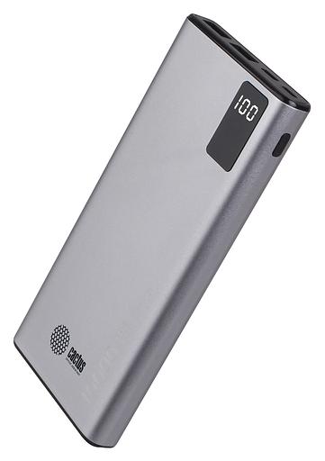 Мобильный аккумулятор Cactus CS-PBFSLT-10000 10000mAh 3A 2xUSB серый фото 2