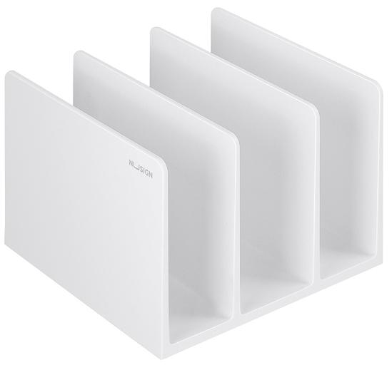 Подставка-ограничитель для книг Deli ENS006WHITE 162х162х122мм фото 1