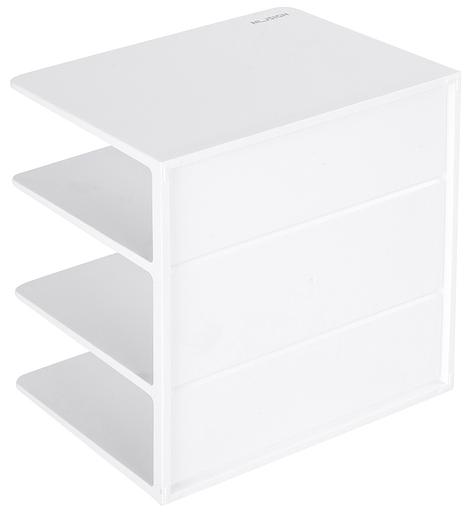 Подставка-ограничитель для книг Deli ENS006WHITE 162х162х122мм фото 2
