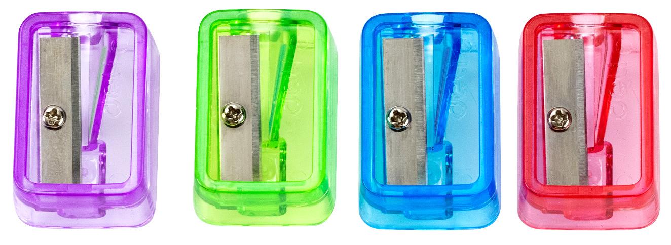 Точилка для карандашей ручная Deli EH552 Little Singer 1 отверстие пластик ассорти коробка фото 1