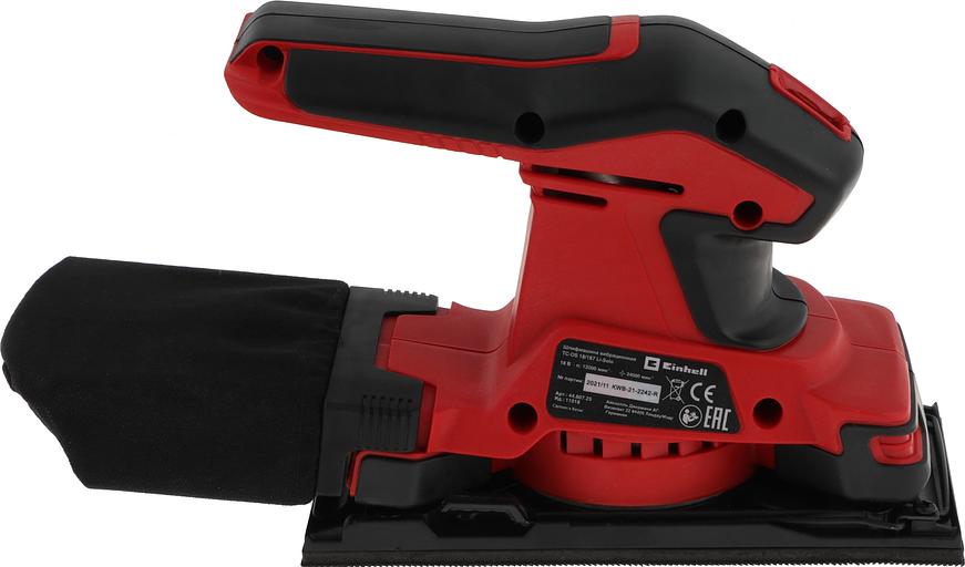 Вибро шлифовальная машина Einhell PXC TC-OS 18/187 Li- Solo фото 3