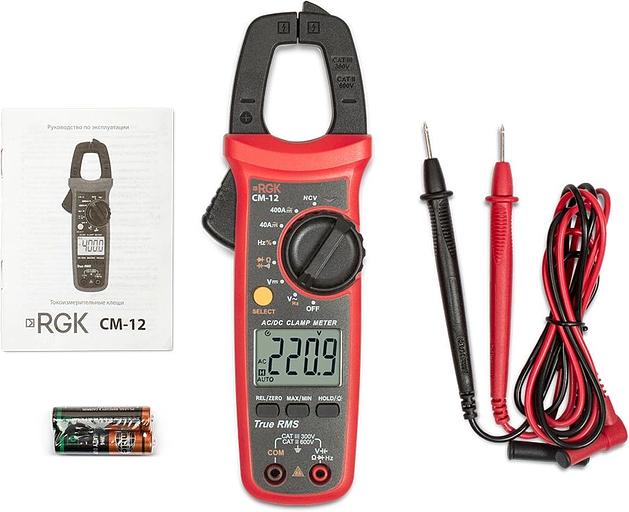 Клещи токоизмерительные RGK CM-12 фото 10