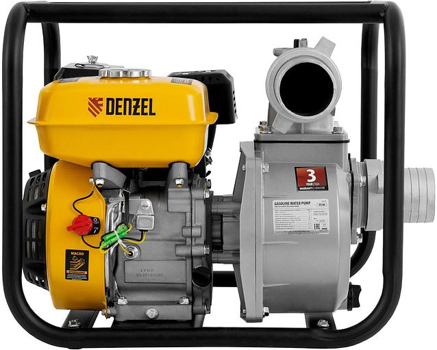 Мотопомпа Denzel PX-80 1000л/мин для чист.вод. (99202) фото 3