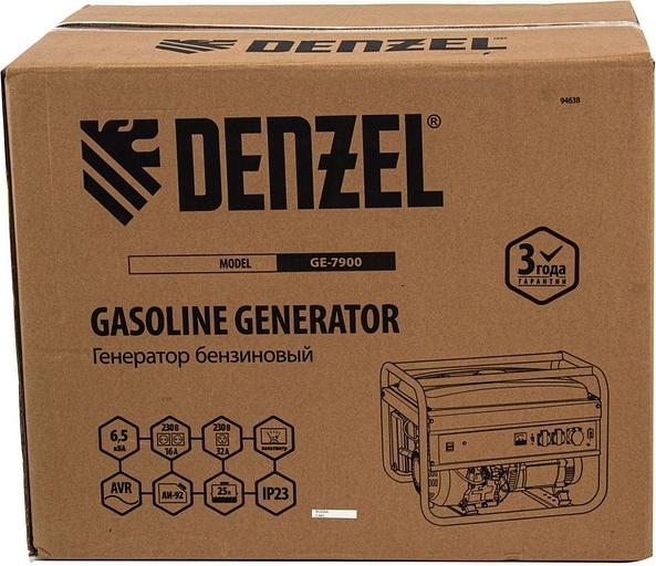 Генератор Denzel GE 7900 6.5кВт фото 8