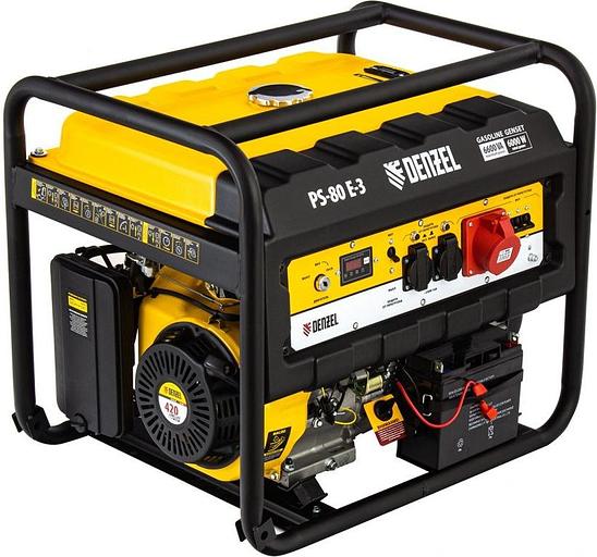 Генератор Denzel PS 80 E-3 6.6кВт фото 1