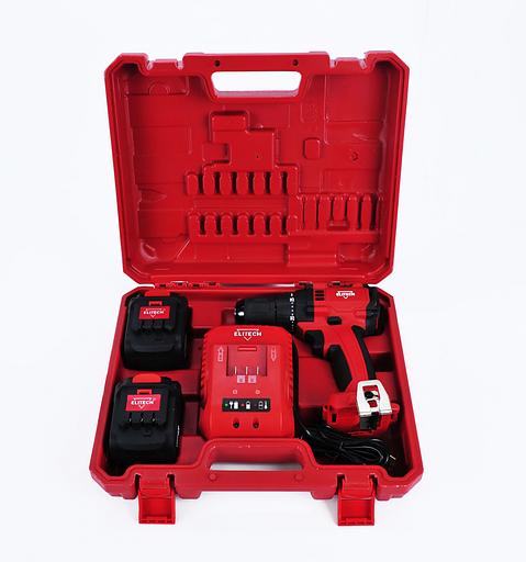 Дрель-шуруповерт Elitech ДА 12БЛ2 (Е2201.001.02) аккум. патрон:быстрозажимной (кейс в комплекте) (191606) фото 6