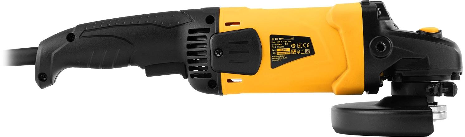 Углошлифовальная машина Denzel AG150-1500 1500Вт 8500об/мин рез.шпин.:M14 d=150мм фото 7