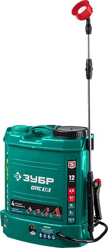 Опрыскиватель Зубр ОПС-12 аккум. ранц. 12л зеленый фото 6