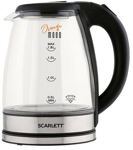 Чайник электрический Scarlett SC-EK27G36 1.8л. 1800Вт черный (корпус: стекло) фото 3