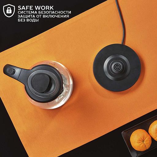 Чайник электрический Scarlett SC-EK27G36 1.8л. 1800Вт черный (корпус: стекло) фото 9