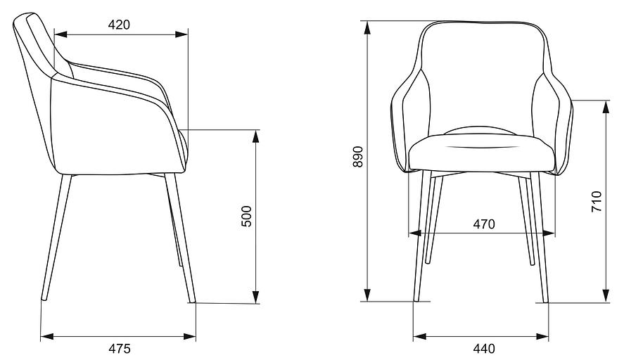 Кресло Бюрократ CH-380F янтарный Italia 9 на ножках металл черный фото 5