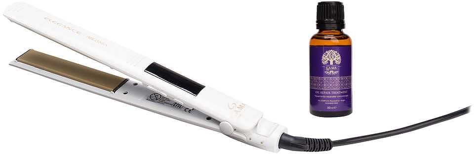 Выпрямитель Ga.Ma Elegance Dig Argan белый (макс.темп.:230С) фото 3