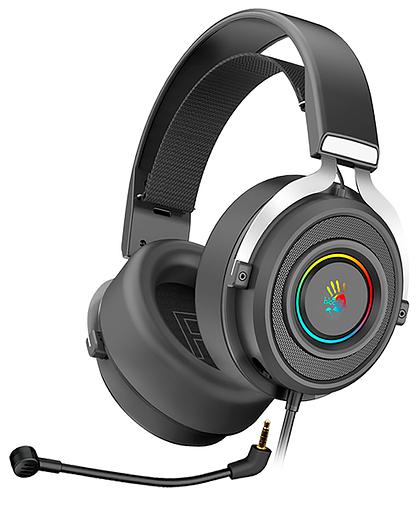 Наушники с микрофоном A4Tech Bloody G535 черный/серебристый 2м мониторные USB оголовье (G535) фото 1