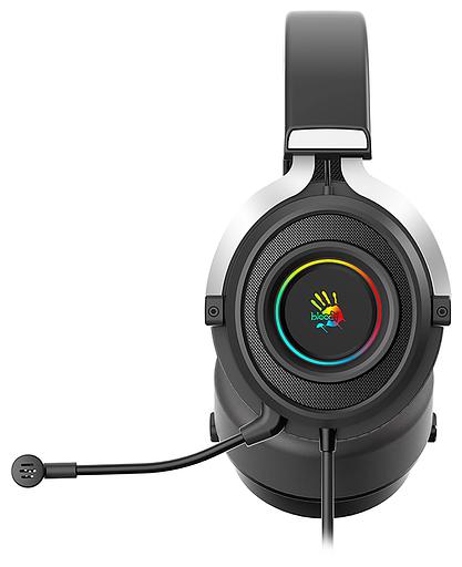 Наушники с микрофоном A4Tech Bloody G535 черный/серебристый 2м мониторные USB оголовье (G535) фото 2