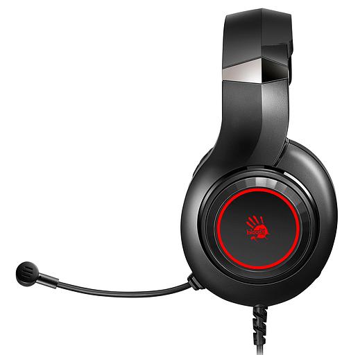 Наушники с микрофоном A4Tech Bloody G220 черный 2м мониторные оголовье (G220 AUX3.5-4PIN + USB) фото 2