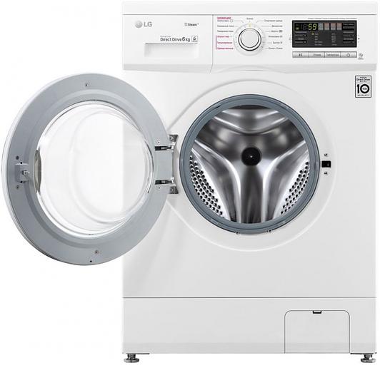 Стиральная машина LG F1296NDS0 класс: A загр.фронтальная макс.:6кг белый фото 4
