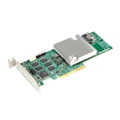 Контроллер Supermicro AOC-S3908L-H8IR-16DD-O 8-port/12Gb/s/16 SATA/SAS drives/RAID (0/1/5/6/10/50/60)/8GB DDR4 on-card cache/SlimSASx8 (AOC-S3908L-H8IR-16DD-O) фото 1