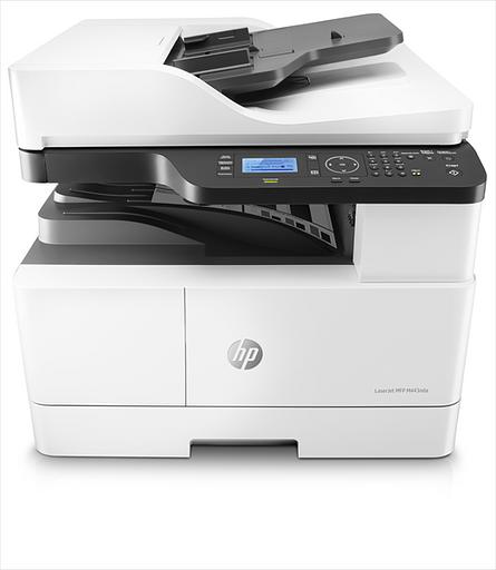 Лазерное многофункциональное устройство HP LaserJet MFP M443nda (p/c/s, A3, 1200dpi, 25ppm, 512Mb, 2trays 100+250, ADF 100, duplex, Scan to email/SMB/FTP, PIN printing, USB/Eth, cart. 4000 pages & USB cable in box, 1y warr, repl. W7U02A) (8AF72A#B19) фото 1