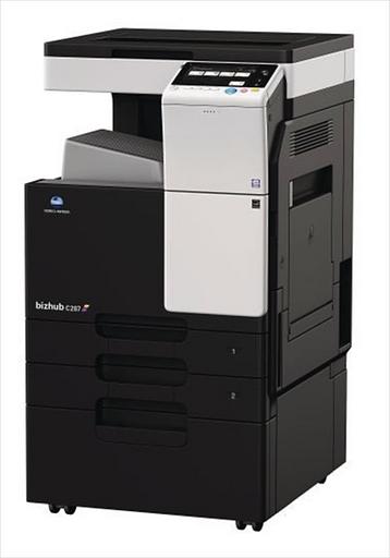 Лазерное многофункциональное устройство Konica Minolta bizhub 287 (МФУ, A3, 28 ppm, без крышки и ADF, без тумбы, без картриджей, без кабеля питания, запуск только инженером платно) (A7AH027) фото 1