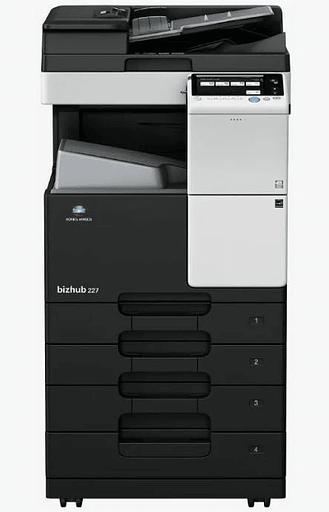 Лазерное многофункциональное устройство Konica Minolta bizhub 227 (МФУ, A3, 22 ppm, без крышки и ADF, без тумбы, без картриджей, без кабеля питания, запуск только инженером платно) (A7AK027) фото 1