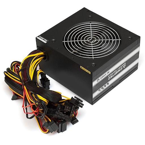 Блок питания Chieftec PSU GPS-700A8 700W Smart ser ATX2.3 230V Brown Box 12cm 80%+ Fan Active PFC 20+4, 8(4+4)p,8(6+2)p, 4xSATA, 2xMolex+Floppy (GPS-700A8) фото 1