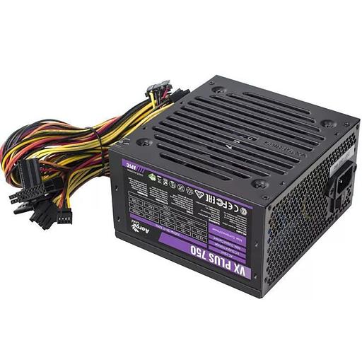 Блок питания Aerocool 750W Retail VX PLUS 750 ATX v2.3 Haswell, fan 12cm, 500mm cable, power cord, 20+4P, 4+4P, PCIe 6+2P x2, PATA x3, SATA x6, FDD (VX PLUS 750) фото 2