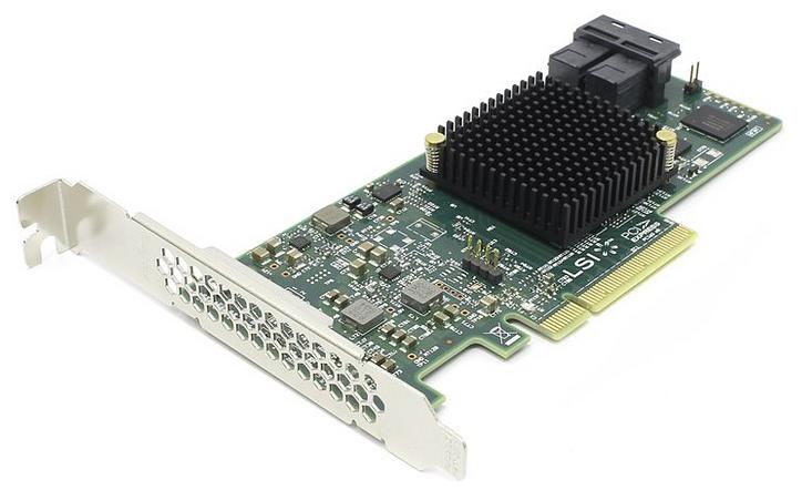 Адаптер Broadcom/LSI 9300-8i (H5-25573-00) (PCI-E 3.0 x8, LP, internal) SGL SAS12G, 8port (2*intSFF8643), Каб.отдельно (аналог LSI00194/H5-25249-01) (LSI00344) фото 1