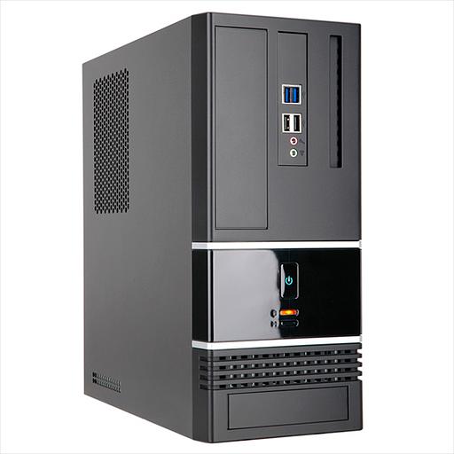 Корпус Slim Case InWin BK623 Black 400W 2*USB2.0+2*USB3.0 Audio mATX (6132049) фото 1