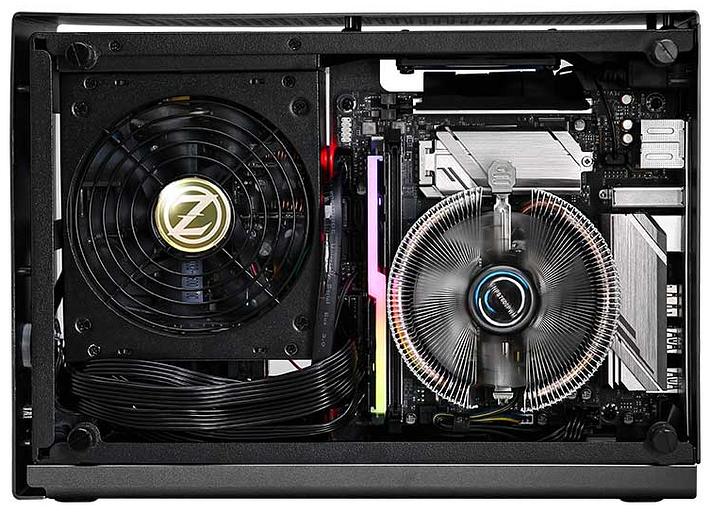 Корпус ZALMAN M2 MINI, MITX, ALUMINIUM, SILVER, WINDOWx2, RISER CARD, 2x3.5", 3x2.5", 1xUSB3.0, 1xUSB3.1 TYPE-C, TOP 1x80mm (M2 mini (Silver)) фото 4