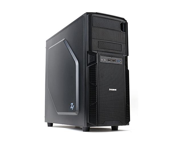 Корпус ZALMAN Z1, ATX, BLACK, 2x5.25", 4x3.5", 1x2.5", 2xUSB2.0, 1xUSB3.0, FRONT 1x120mm, REAR 1x120mm (Z1) фото 1