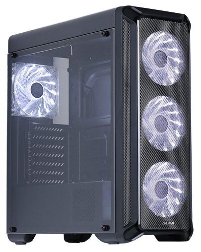 Корпус ZALMAN I3, ATX, BLACK, FRONT MESH, WINDOW, 2x3.5", 3x2.5", 2xUSB2.0, 1xUSB3.0, FAN CONTROLLER, FRONT 3x120mm, REAR 1x120mm (I3) фото 1