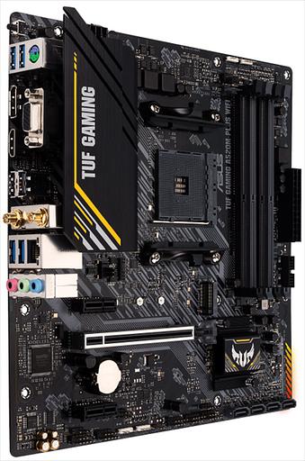 Материнская плата ASUS TUF GAMING A520M-PLUS WIFI, Socket AM4, A520, 4*DDR4, D-Sub+DVI+HDMI, SATA3 + RAID, Audio, Gb LAN, USB 3.2*7, USB 2.0*5, COM*1 header (w/o cable), mATX;90MB17F0-M0EAY0 (TUF GAMING A520M-PLUS WIFI) фото 2