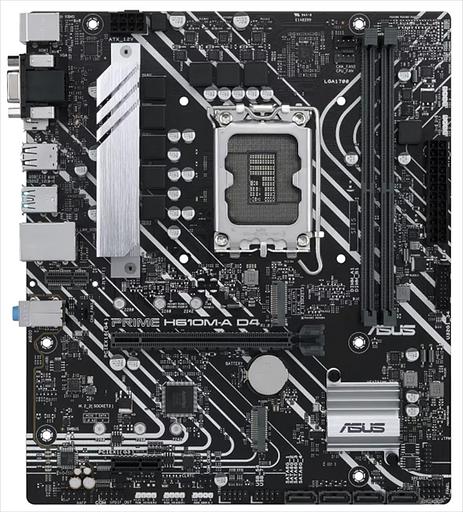 Материнская плата ASUS PRIME H610M-A D4-CSM, LGA1700, H610, 2*DDR4, D-Sub + DP + HDMI, SATA3, Audio, Gb LAN, USB 3.2*4, USB 2.0*6, COM*1 header (w/o cable), mATX; 90MB19P0-M0EAYC (PRIME H610M-A D4-CSM) фото 1