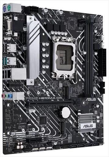 Материнская плата ASUS PRIME H610M-A D4-CSM, LGA1700, H610, 2*DDR4, D-Sub + DP + HDMI, SATA3, Audio, Gb LAN, USB 3.2*4, USB 2.0*6, COM*1 header (w/o cable), mATX; 90MB19P0-M0EAYC (PRIME H610M-A D4-CSM) фото 2
