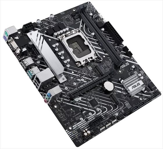 Материнская плата ASUS PRIME H610M-A D4-CSM, LGA1700, H610, 2*DDR4, D-Sub + DP + HDMI, SATA3, Audio, Gb LAN, USB 3.2*4, USB 2.0*6, COM*1 header (w/o cable), mATX; 90MB19P0-M0EAYC (PRIME H610M-A D4-CSM) фото 3