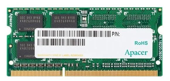 Оперативная память Apacer DDR3 4GB 1600MHz SO-DIMM (PC3-12800) CL11 1.5V (Retail) 512*8 (AS04GFA60CATBGC/DS.04G2K.KAM) (AS04GFA60CATBGC) фото 1