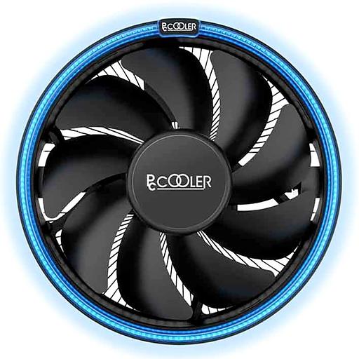 Кулер для процессора PCCooler E126MB S775/115X/AM2/2+/AM3/3+/AM4/FM1/FM2/2+ (48 шт/кор, TDP 92W, вент-р 120мм с PWM, Blue LED FAN, 1000-1800RPM, 26.5dBa) Retail Color Box (E126MB) фото 1
