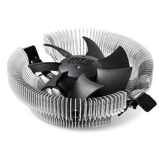 Кулер для процессора PCCooler E80 S775/115X/AM2/2+/AM3/3+/AM4/FM1/FM2/754/939/940 (72 шт/кор, TDP 65W, вент-р 80мм, 2200RPM, 22dBa) Retail Color Box (E80) фото 1