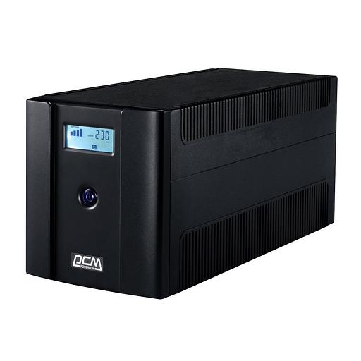 Источник бесперебойного питания Powercom Raptor, Line-Interactive, 1500VA/900W, Tower, 4xSchuko, LCD, USB (1107535) (RPT-1500AP-LCD) фото 1