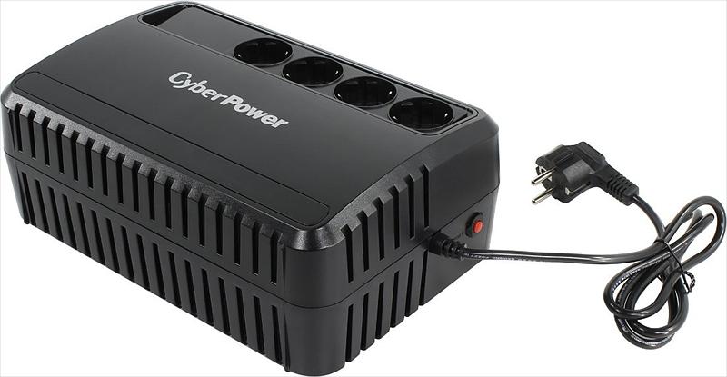 ИБП CyberPower BU850E, Line-Interactive, 850VA/425W, 4 Schuko розетки, Black, 0.2х0.15х0.2м., 5кг. CyberPower BU850E фото 1