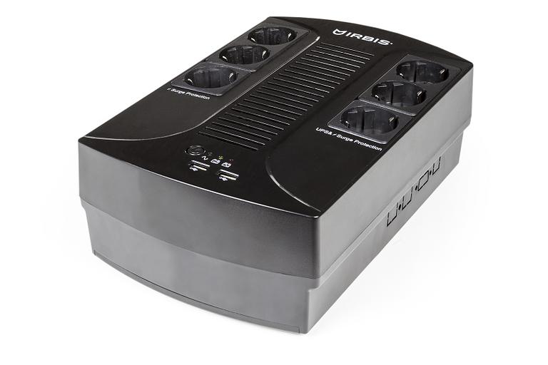Источник бесперебойного питания IRBIS UPS Personal plus 600VA/360W, Line-Interactive, AVR, 6xSchuko outlets(3 Surge & 3 batt.), 2 USB charger, 2 year warranty (ISBR600E) фото 1