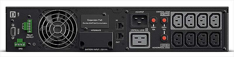 ИБП CyberPower OL3000ERTXL2U, Rackmount, Online, 3000VA/2700W, 8 IEC-320 С13, 1 IEC C19 розеток, USB&Serial, RJ11/RJ45, SNMPslot, LCD дисплей, Black, 0.5х0.8х0.2м., 37.5кг. CyberPower OL3000ERTXL2U фото 3