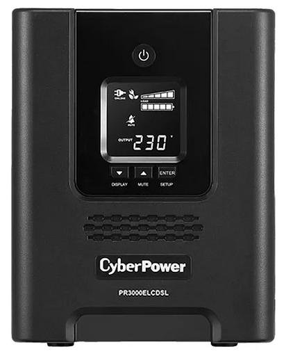 ИБП CyberPower PR3000ELCDSL, Line-Interactive, 3000VA/2700W, 8 IEC-320 С13, 1 IEC C19 розеток, USB&Serial, SNMPslot, LCD дисплей, Black, 0.6х0.3х0.4м., 29.6кг. CyberPower PR3000ELCDSL фото 1